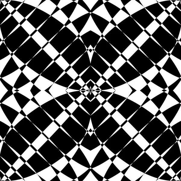 Monochroom abstract mozaïek patroon — Stockvector