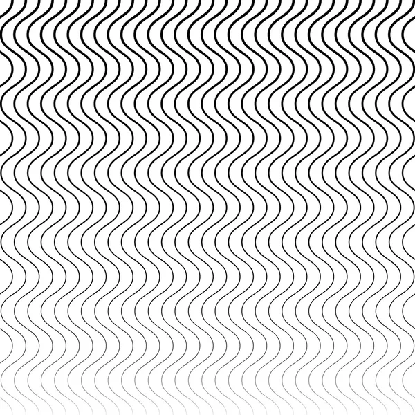 Ondulado patrón de líneas en zigzag — Vector de stock