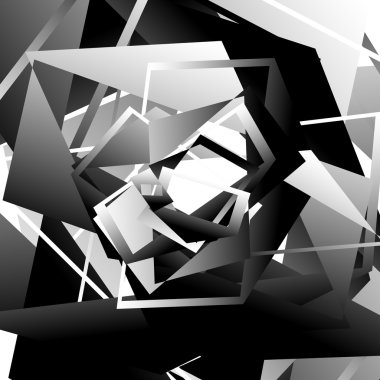 Tek renkli geometrik soyut grafik