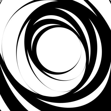 Soyut sarmal oval şekil