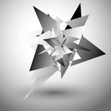 Sinirli, geometrik soyut grafik.  