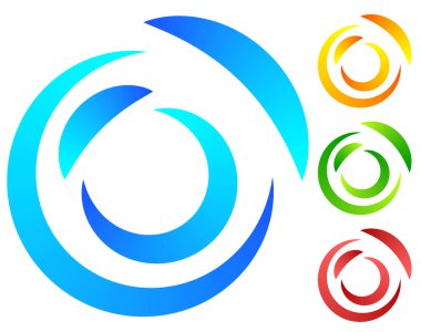 Renkli Daireler konsantrik, kesimlere ayrılmış küme