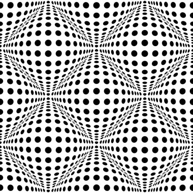 abstract distortion dotted pattern clipart