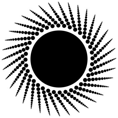 Soyut noktalı deseni öğesi