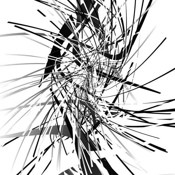 Graphique abstrait géométrique monochrome — Image vectorielle