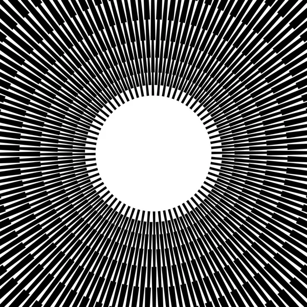 Lignes abstraites d'éclatement et de rayonnement . — Image vectorielle