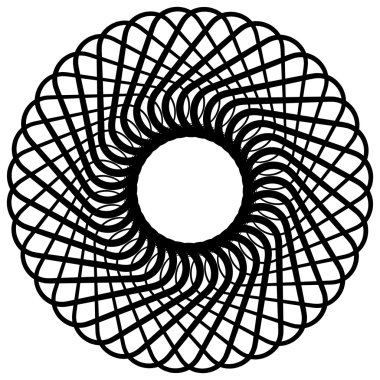 Soyut sarmal tek renkli öğesi