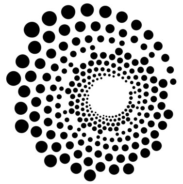 Dairesel, Radyal noktalar öğesi.