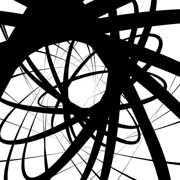 抽象的螺旋椭圆形的形状 — 图库矢量图片