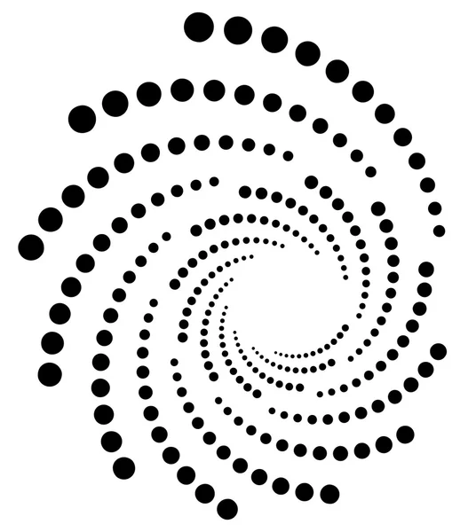 Circular, elemento pontos radiais . —  Vetores de Stock