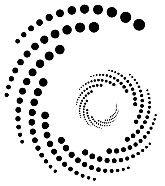 Elemento circular de puntos radiales . — Archivo Imágenes Vectoriales