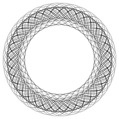 Soyut daire geometrik öğesi