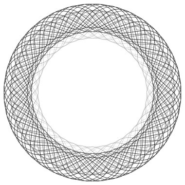Soyut daire geometrik öğesi