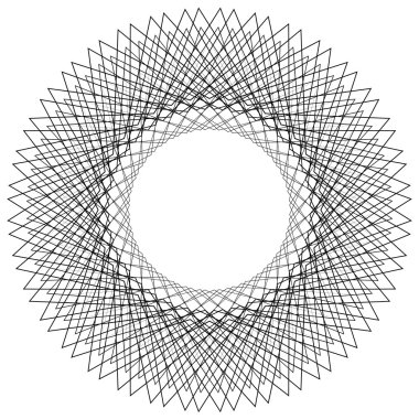 Soyut daire geometrik öğesi