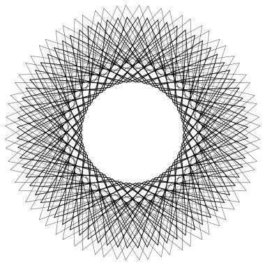 Soyut daire geometrik öğesi