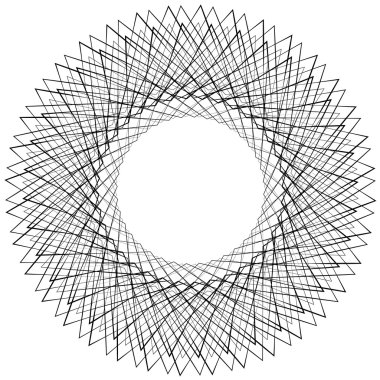 Soyut daire geometrik öğesi