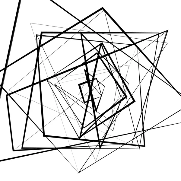 Abstrakte Schnittpunkte geometrischer Linien. — Stockvektor