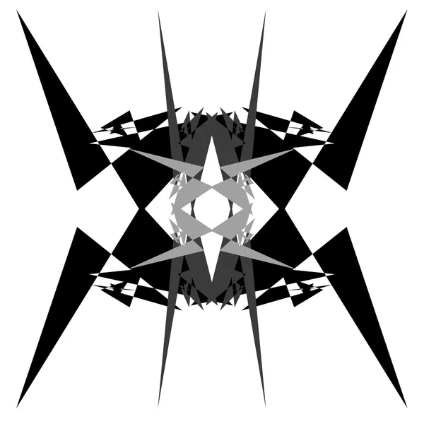 Monochroom geometrische abstracte element — Stockvector