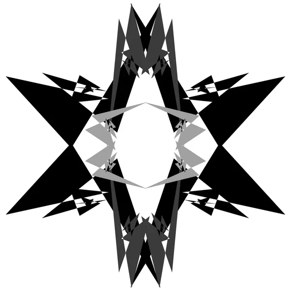 Monochroom geometrische abstracte element — Stockvector