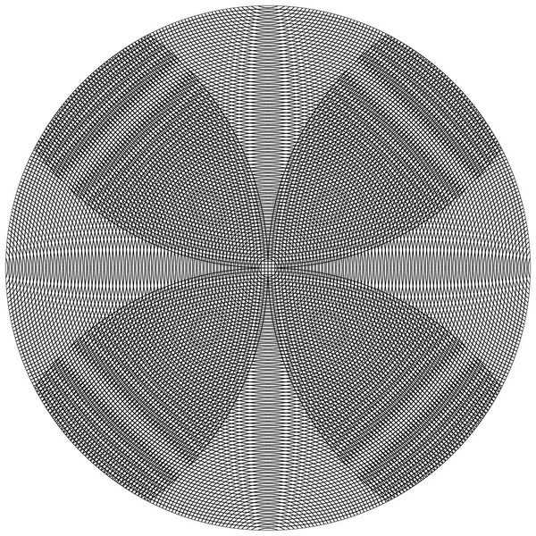 抽象的な白黒円要素 — ストックベクタ