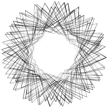 Tek renkli soyut döngüsel öğe  