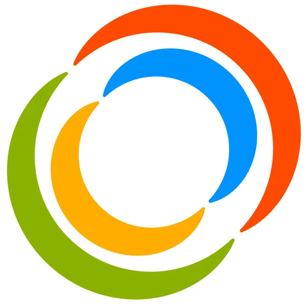 Elemento abstracto círculo colorido — Vector de stock