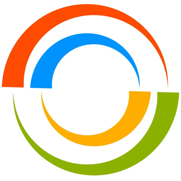 Elemento abstrato círculo colorido —  Vetores de Stock