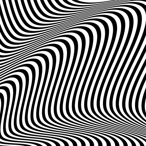 Dynamische Linien abstraktes Muster. — Stockvektor