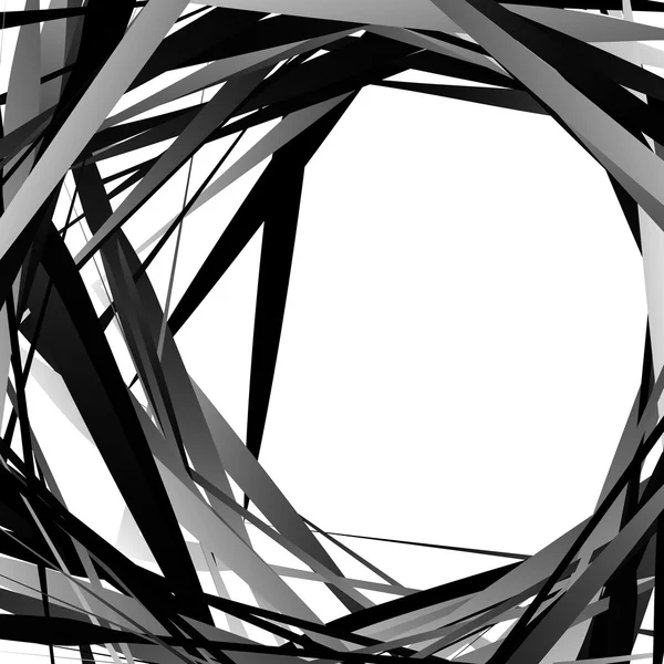 Abstracte geometrische kruisende vormen — Stockvector