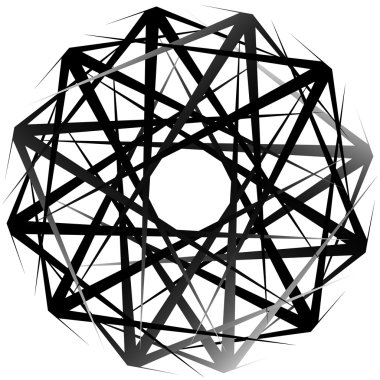 Geometrik soyut öğe döndürme