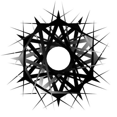 Geometrik soyut öğe döndürme