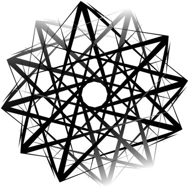 Geometrik soyut öğe döndürme