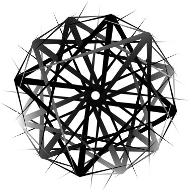 Geometrik soyut öğe döndürme