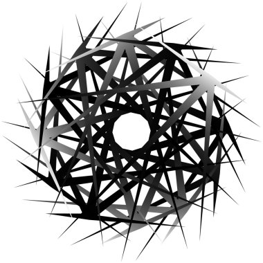 Geometrik soyut öğe döndürme