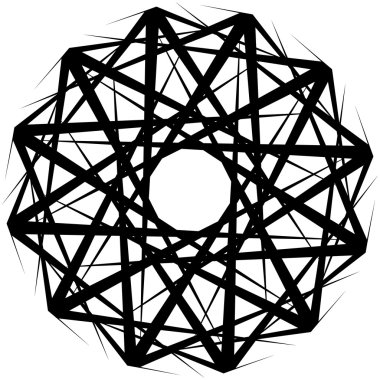 Geometrik soyut öğe döndürme