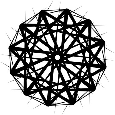 Geometrik soyut öğe döndürme