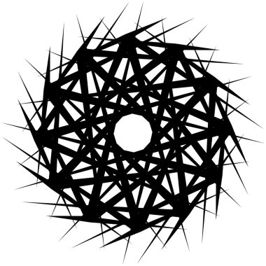 Geometrik soyut öğe döndürme