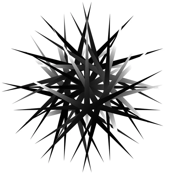 Élément abstrait géométrique rotatif — Image vectorielle