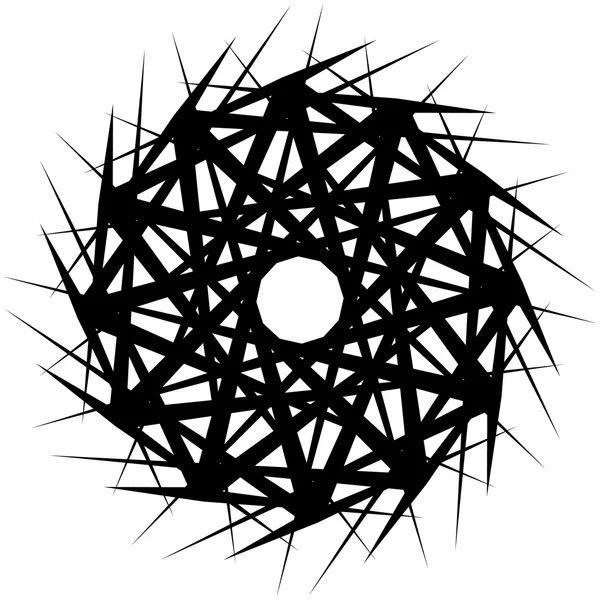 Geometrisches rotierendes abstraktes Element — Stockvektor