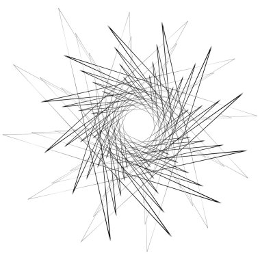 Dairesel soyut geometrik öğesi.  