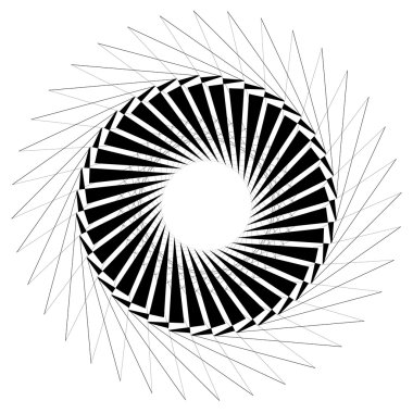 Dairesel soyut geometrik öğesi.  