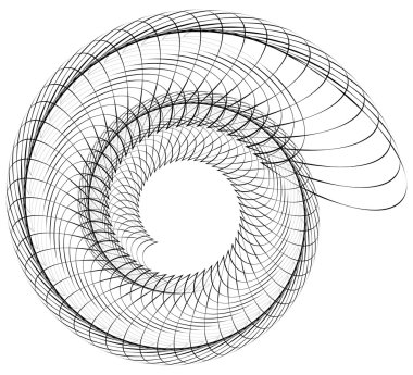 Geometrik soyut sarmal öğesi 