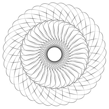 Geometrik soyut sarmal öğesi 