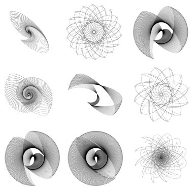 Geometrik sarmal, sarmal öğeleri kümesi