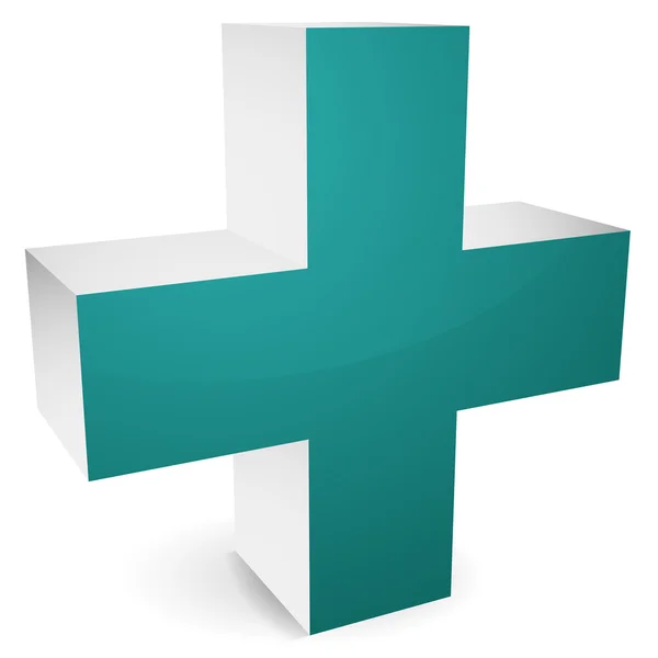 Assistenza sanitaria, pronto soccorso, croce medica — Vettoriale Stock