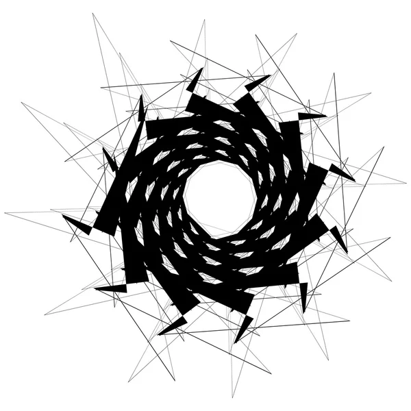 円形の抽象的な幾何学的要素. — ストックベクタ