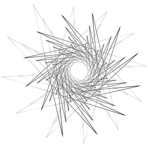 Circular abstract geometric element. — Stock Vector