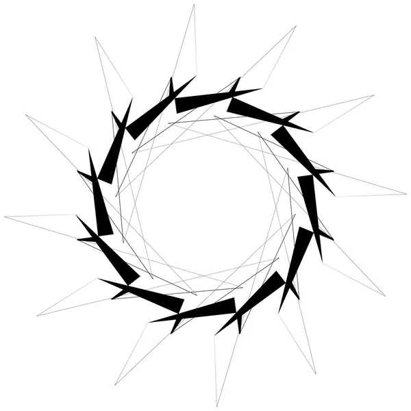 Κυκλική αφηρημένη γεωμετρικό στοιχείο. — Διανυσματικό Αρχείο