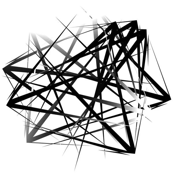 Abstracte overlappende shapes achtergrond — Stockvector