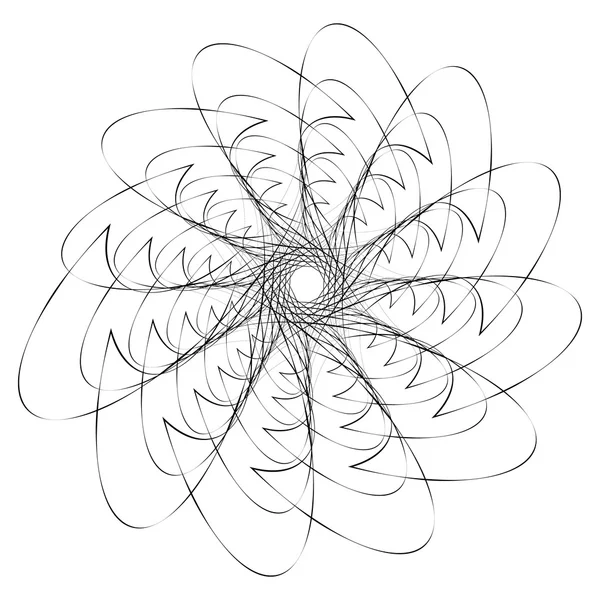 Elemento espiral abstrato geométrico —  Vetores de Stock